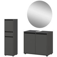 Badezimmer-Set 9943-547 Graphit B/H/T: ca. 108x200x34 cm 9943-547 - Graphit (108,00/200,00/34,00cm) - Germania