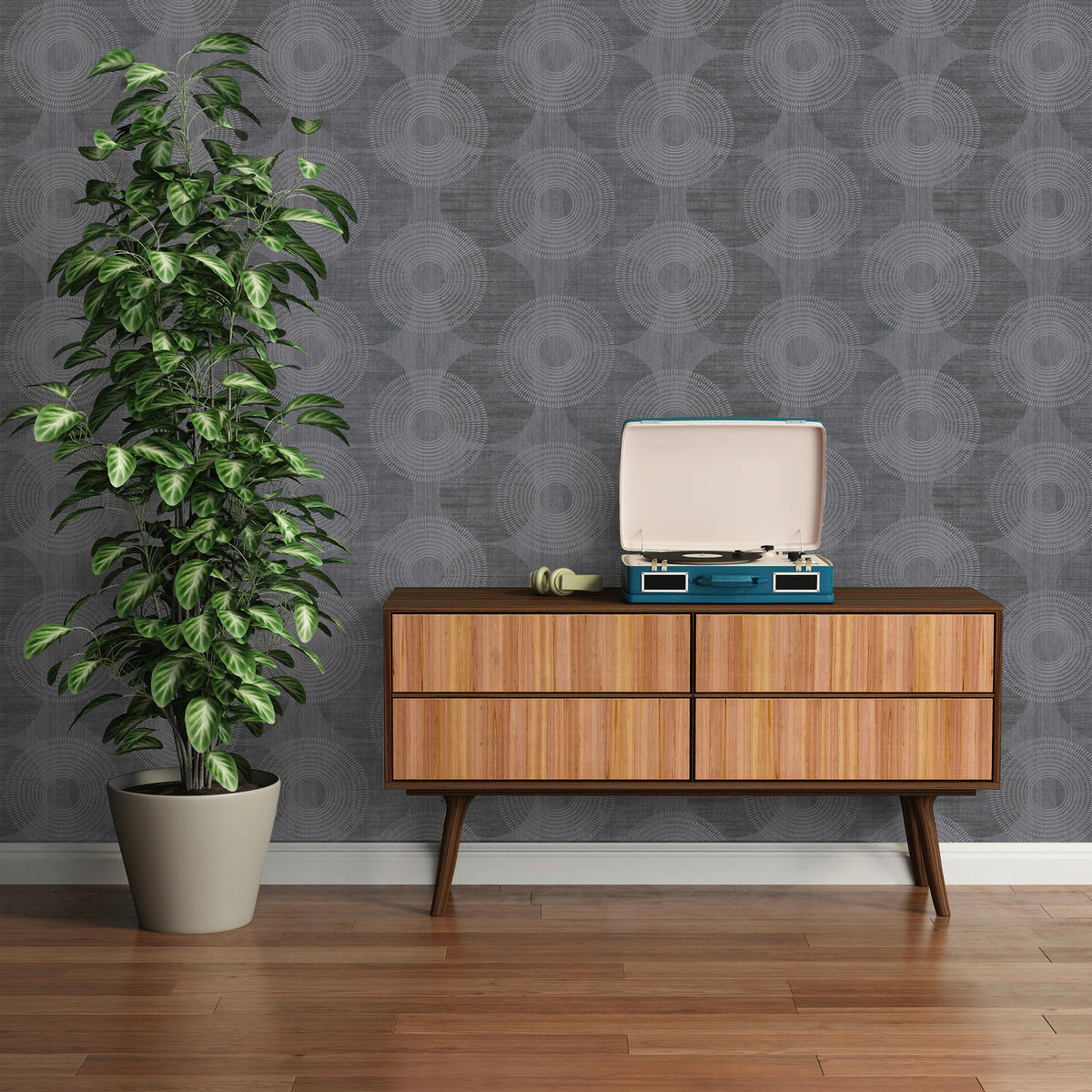 A.S.Creation Vliestapete Attractive Punkte schwarz B/L: ca. 53x1005 cm Attractive - schwarz (53,00/1005,00cm) - A.S.Creation