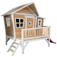 AXI Spielhaus Emma braun B/H/L: ca. 349x227x193 cm Emma - braun/lila (193,00/349,00/227,00cm) - AXI