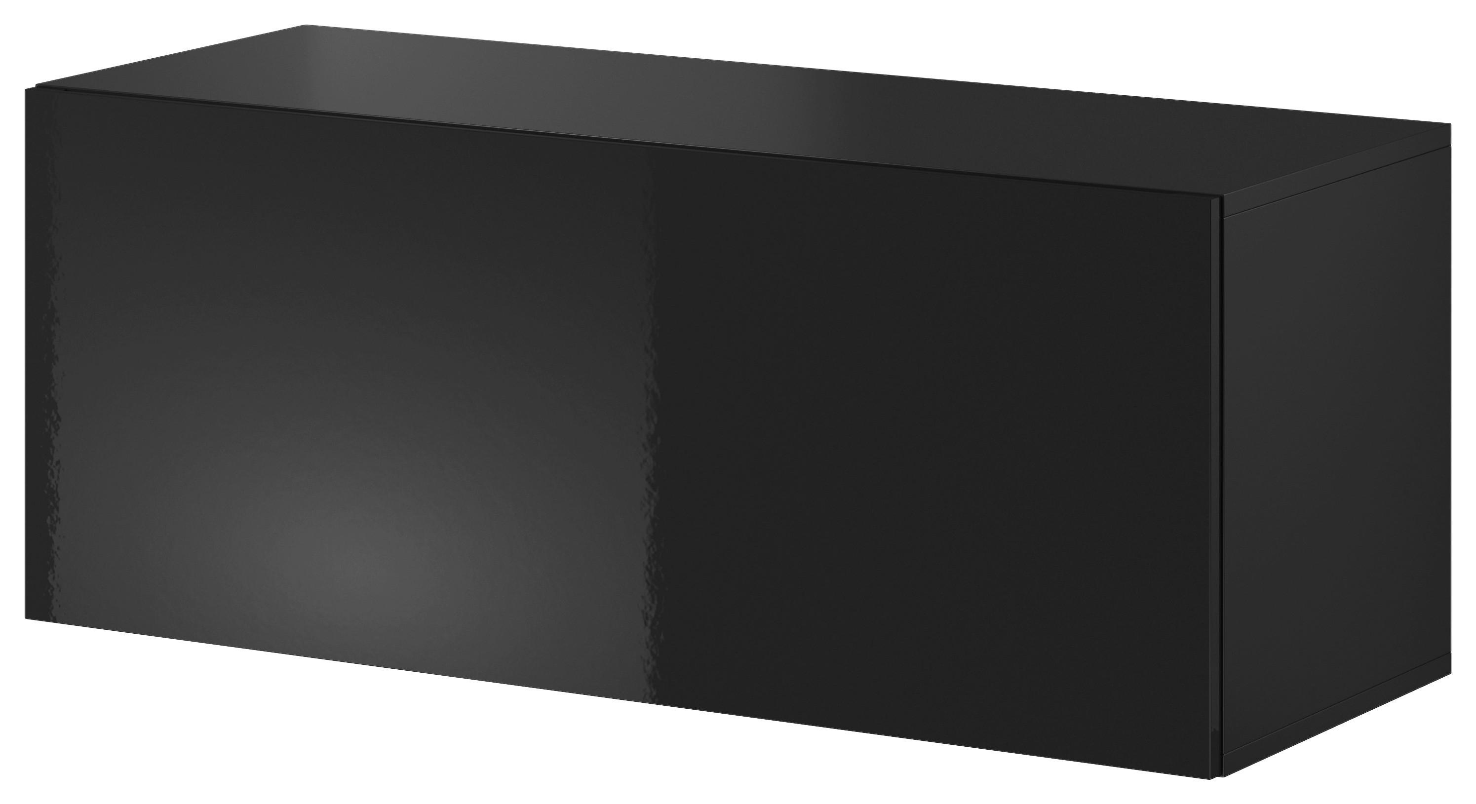 TV-Lowboard VIVIEN schwarz schwarz glanz B/H/T: ca. 100x40x38 cm VIVIEN - schwarz (100,00/40,00/38,00cm) - WIPMEB