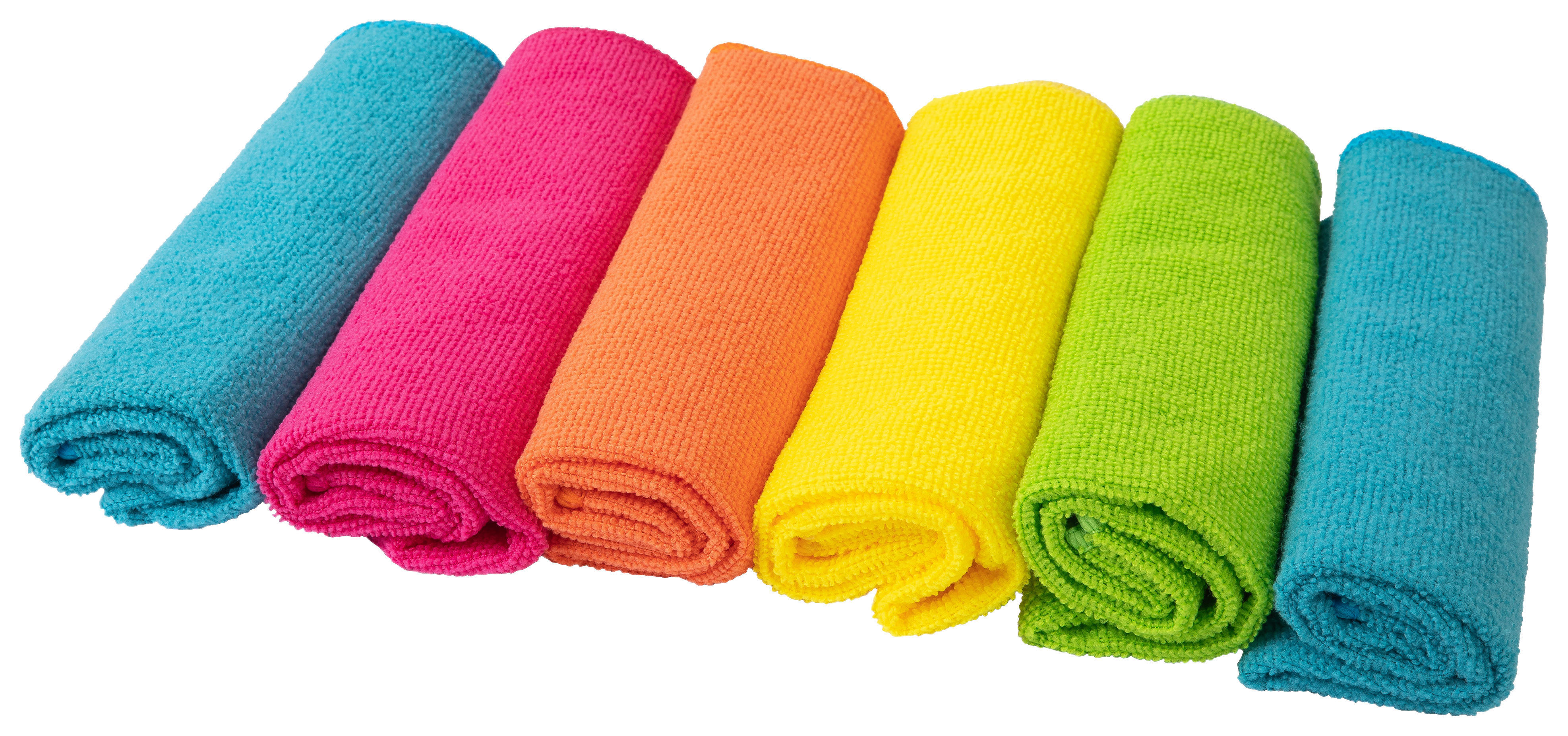 Haushaltshelfer bunt B/H/L: ca. 1x27x20 cm Mikrofasertuch_6tlg. - bunt (20,00/1,00/27,00cm)