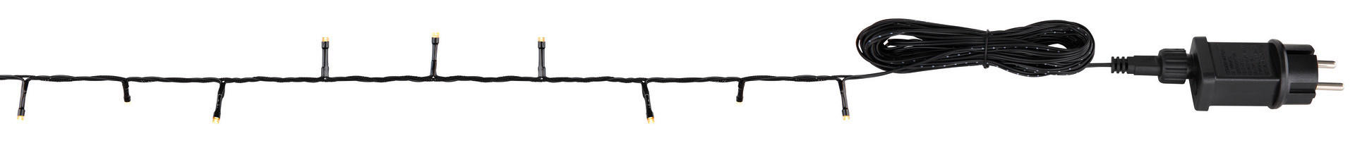 GLOBO LED-Lichterkette LICHTERKETTE klar H: ca. 300 cm LICHTERKETTE - klar/schwarz (300,00cm) - GLOBO