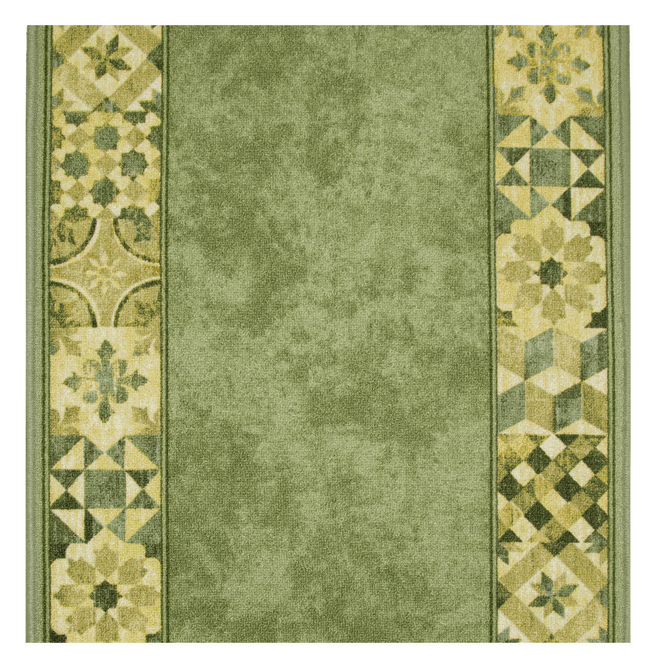 Läufer Murcia grün B: ca. 100 cm pro Meter Murcia - grün (100,00cm)