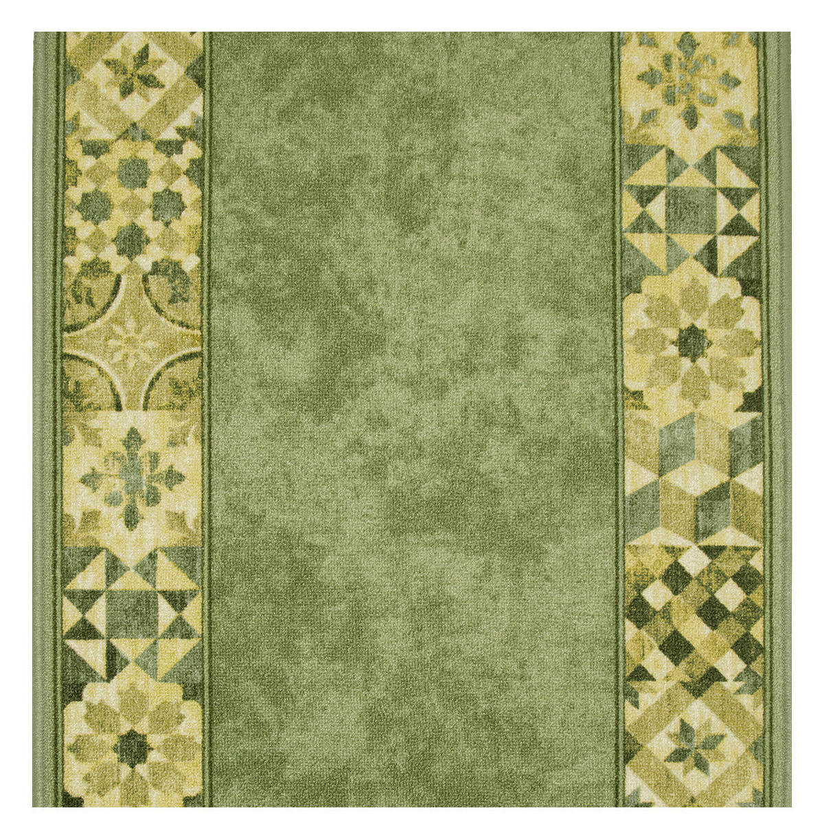 Läufer Murcia grün B: ca. 100 cm pro Meter Murcia - grün (100,00cm)