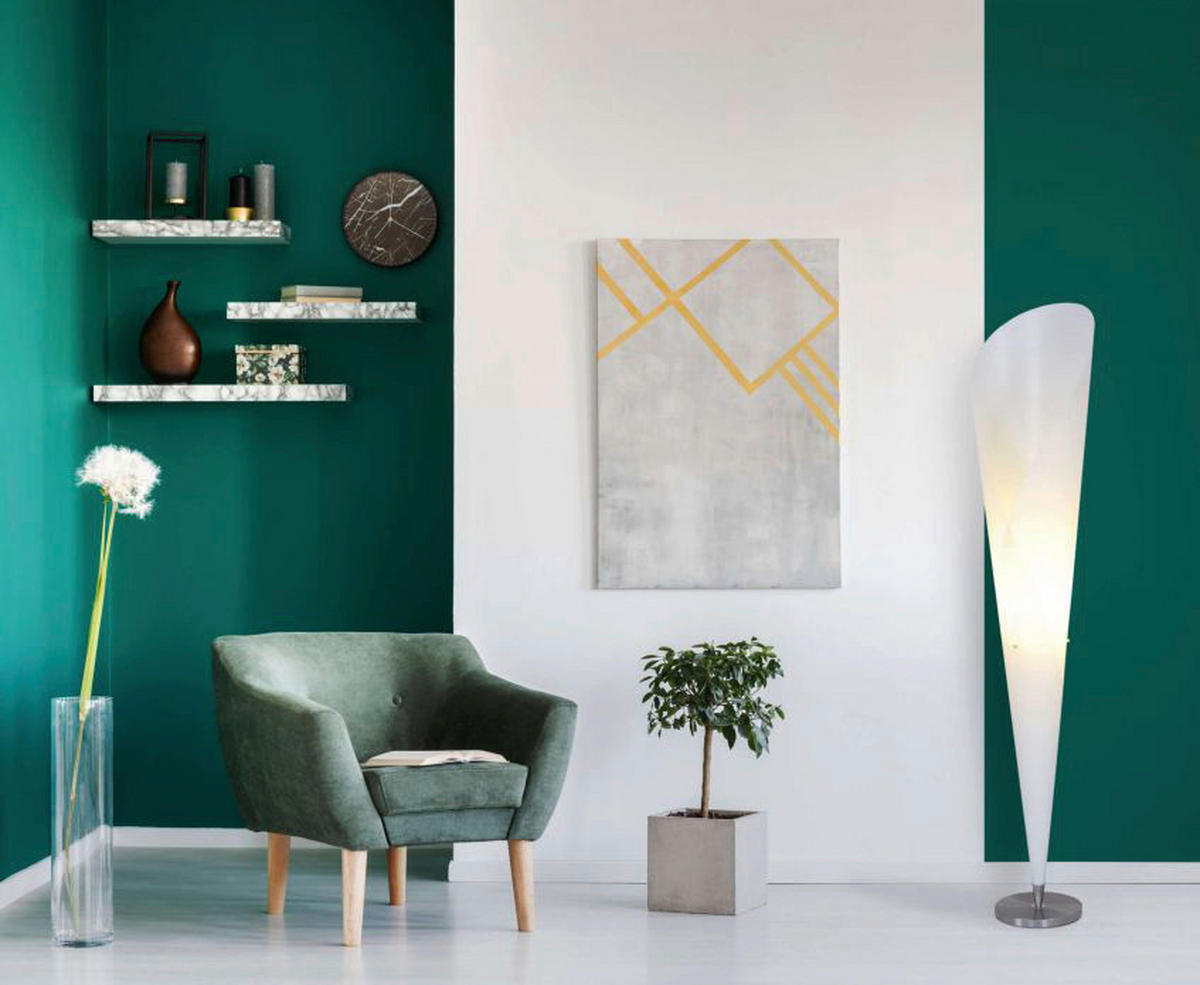 Näve Leuchten Stehleuchte NV210623 weiß Metall Kunststoff H/D: ca. 162x30 cm 1 Brennstellen Tulip - weiß (30,00/162,00cm) - Näve Leuchten