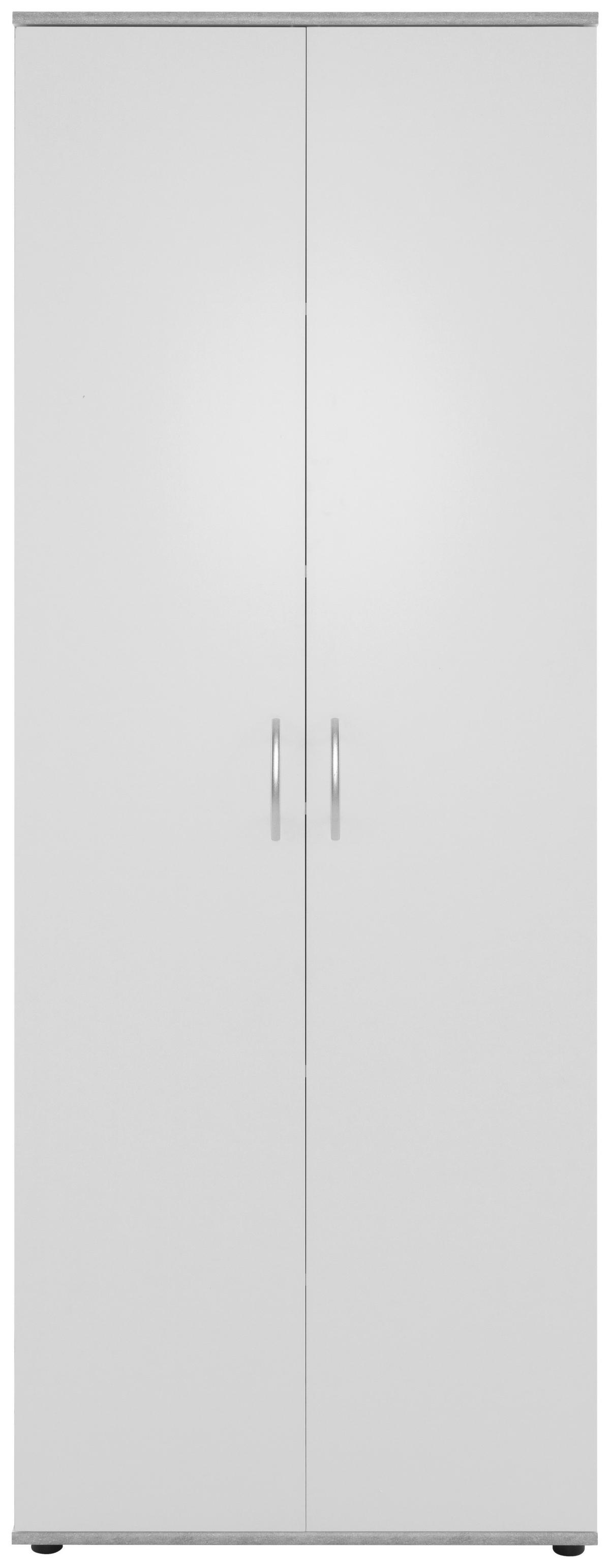 Mehrzweckschrank Andy 3 Beton Optik weiß B/H/T: ca. 70x187x34 cm ▷ online  bei POCO kaufen