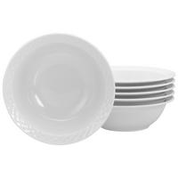 CreaTable Müslischale Polo weiß Porzellan 6 tlg. Polo - weiß - CreaTable