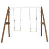 AXI Doppelschaukel braun B/H/L: ca. 254x207x160 cm Doppelschaukel - braun/weiß (160,00/254,00/207,00cm) - AXI