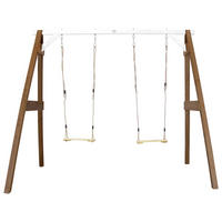 AXI Doppelschaukel braun B/H/L: ca. 254x207x160 cm Doppelschaukel - braun/weiß (160,00/254,00/207,00cm) - AXI