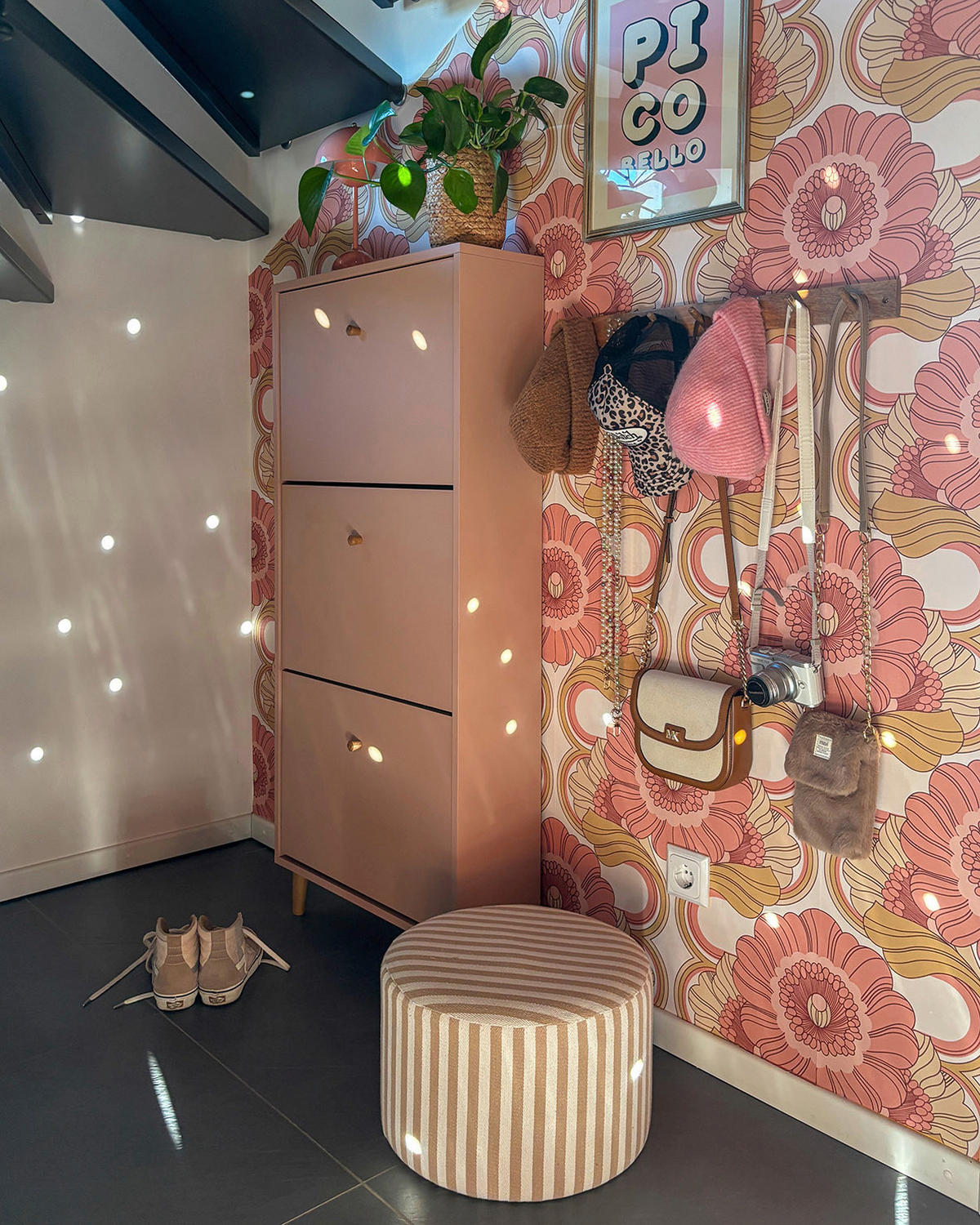 Schuhkipper Bjarne apricot B/H/T: ca. 59,8x131x20 cm Bjarne - apricot (59,80/131,00/20,00cm) - Möbelpartner