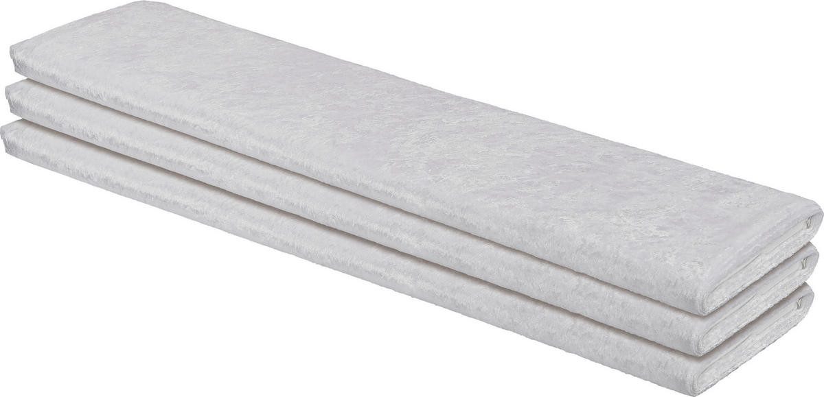 Dekostoff Pannesamt weiß B: ca. 150 cm Pannesamt - weiß (150,00cm)
