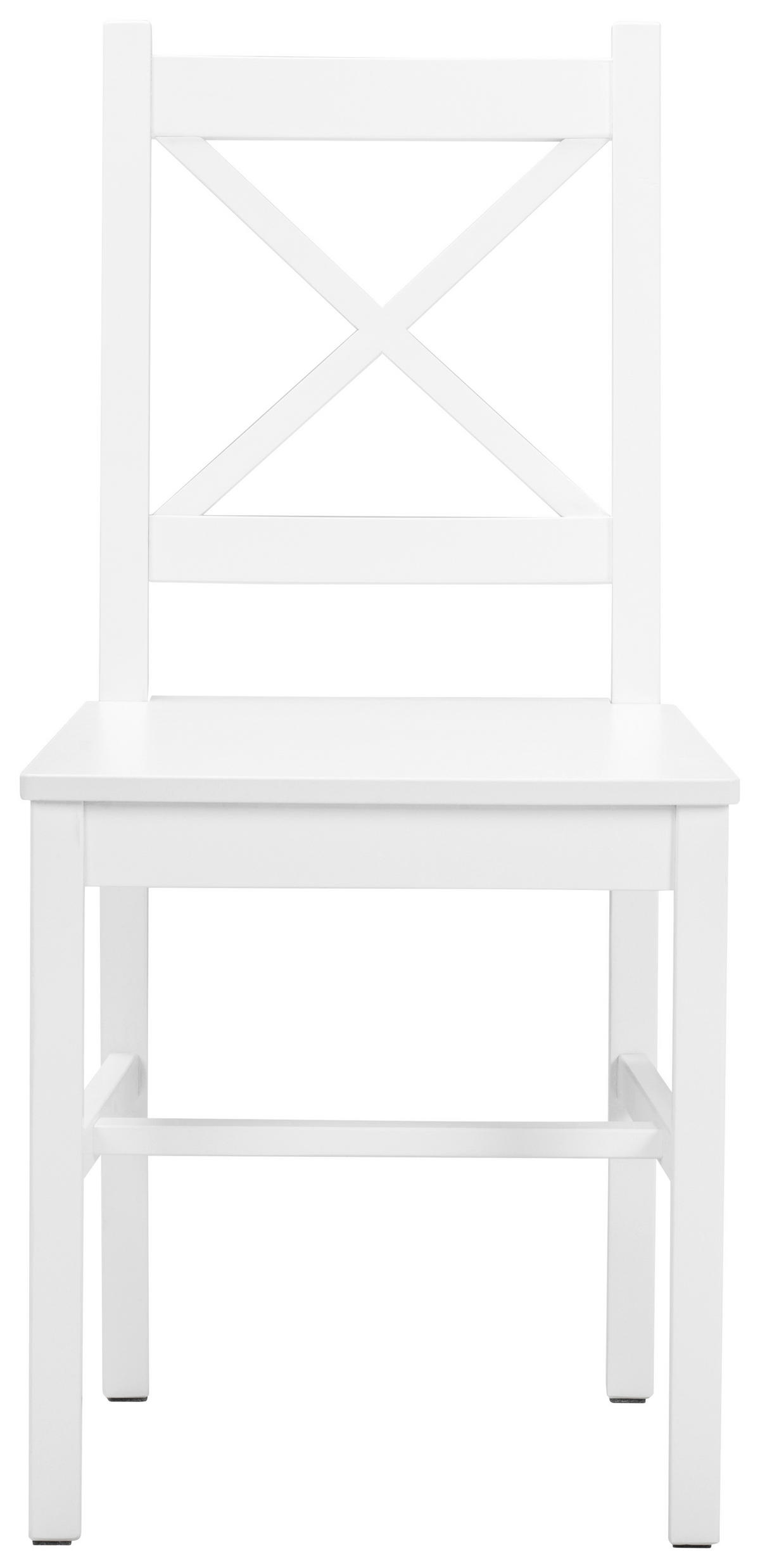 Stuhl Harry weiß Holz B/H/T: ca. 43x86x41 cm Harry - weiß (43,00/86,00/41,00cm)