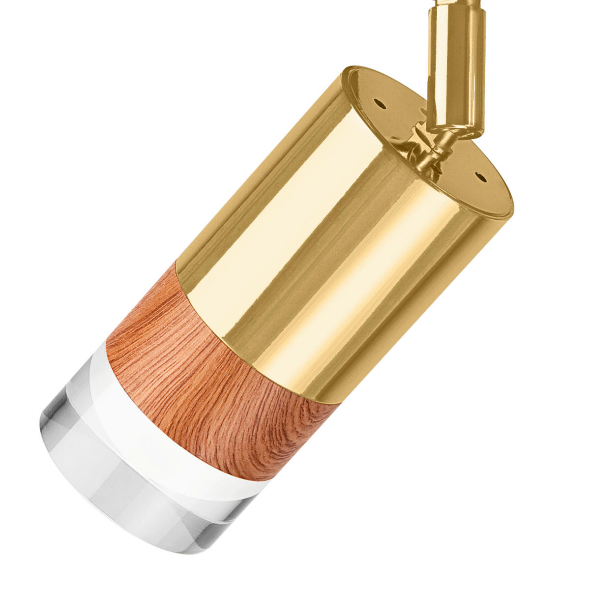 Lamkur Deckenleuchte gold Stahl Glas B/H/L: ca. 8x19x45 cm 3 Brennstellen AURORA - gold (45,00/8,00/19,00cm) - Lamkur