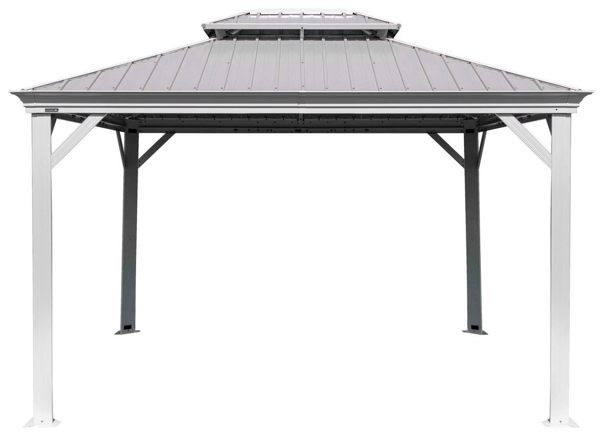 Sojag Pavillon Messina champagner Metall B/H/L: ca. 483x307x363 cm Messina - champagner (363,00/483,00/307,00cm) - Sojag