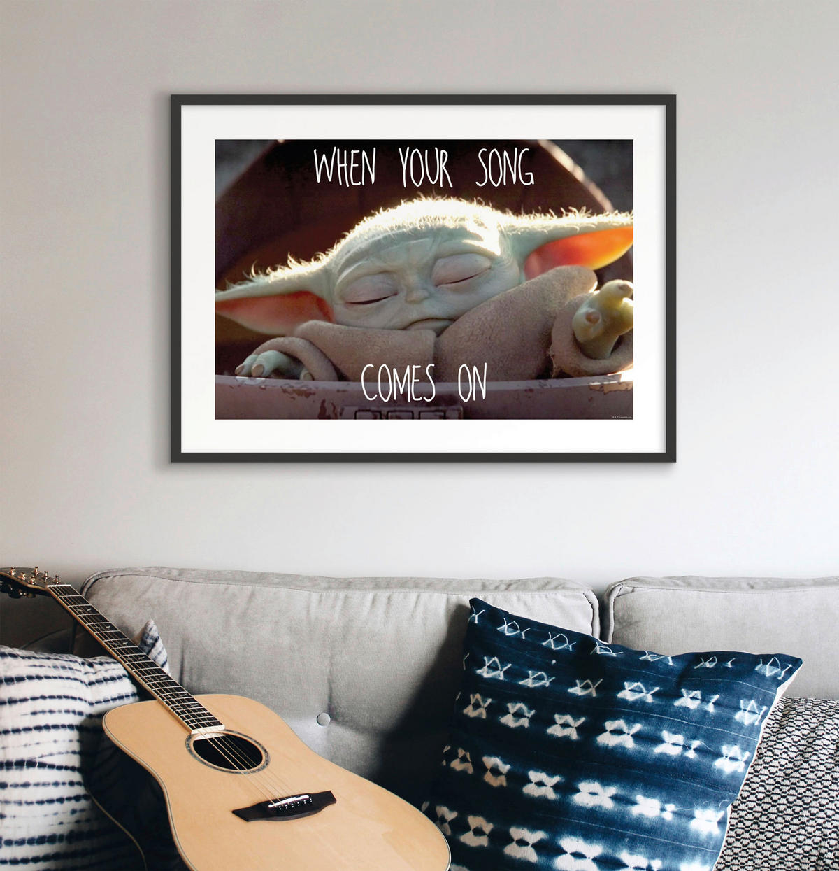 Komar Poster Mandalorian The Child Music Disney B/L: ca. 70x50 cm Mandalorian The Child Music - (70,00/50,00cm) - Komar
