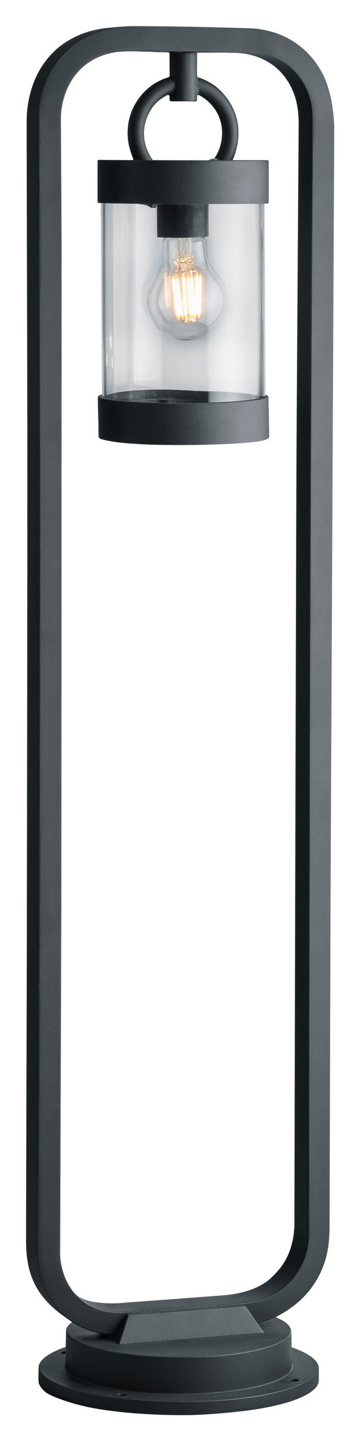 Außenleuchte 404160142 anthrazit klar Aluguss Glas B/H/T: ca. 23x100x21 cm Wegeleuchte_Sambesi - klar/anthrazit (23,00/100,00/21,00cm) - Trio