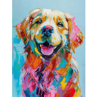 Keilrahmenbild Hund B/H: ca. 61x46 cm Keilrahmenbild 46x61cm - (61,00/46,00cm)