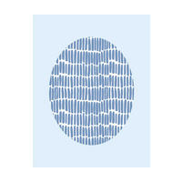 Komar Poster Shelly Patterns Blue Muscheln B/L: ca. 40x50 cm Shelly Patterns Blue - (40,00/50,00cm) - Komar