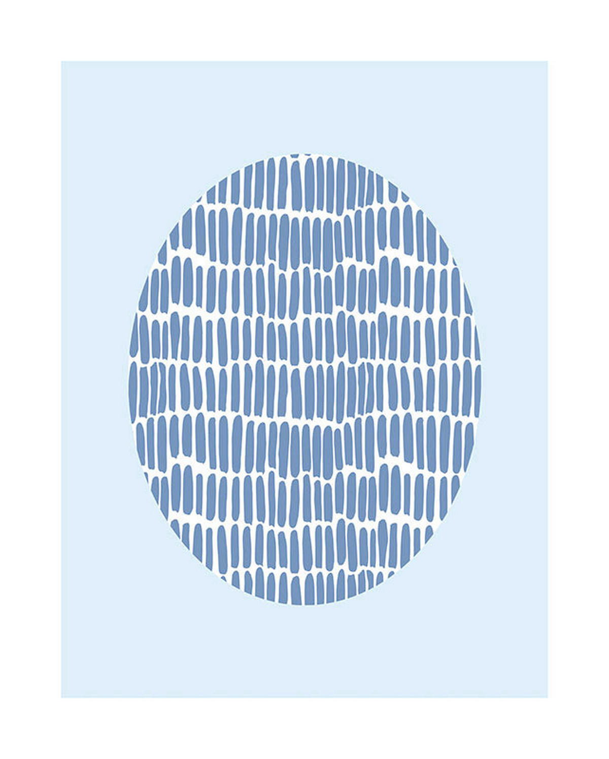 Komar Poster Shelly Patterns Blue Muscheln B/L: ca. 40x50 cm Shelly Patterns Blue - (40,00/50,00cm) - Komar
