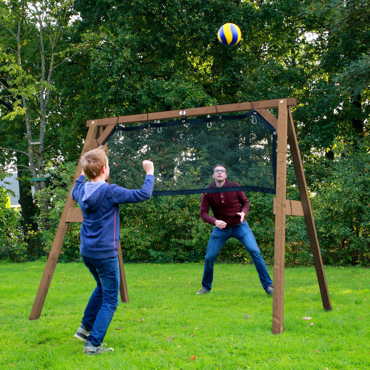 AXI Schaukel 4in1 SportsFun braun B/H/L: ca. 254x207x160 cm SportsFun - braun (160,00/254,00/207,00cm) - AXI