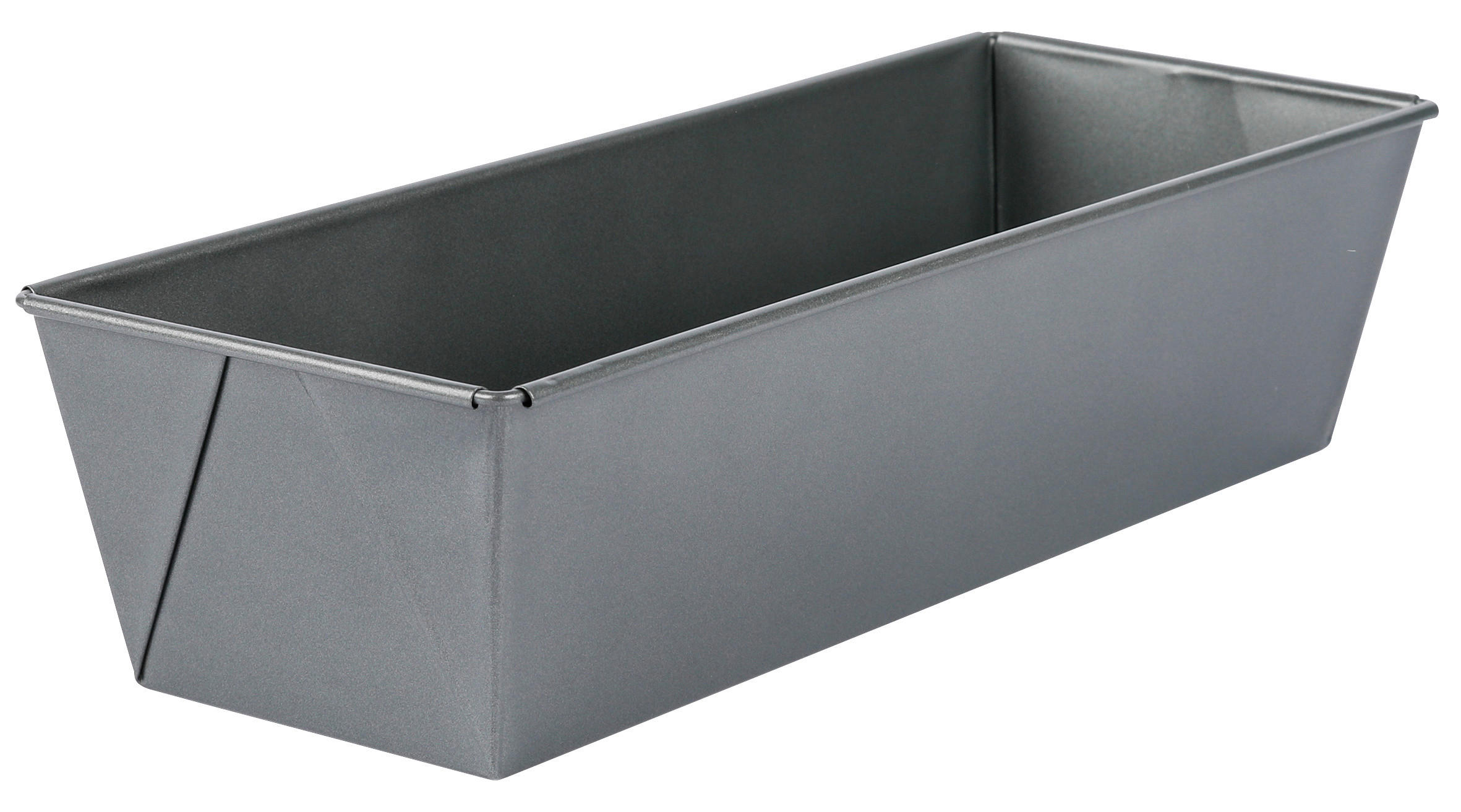 Backform grau Stahlblech Königskuchenform - grau