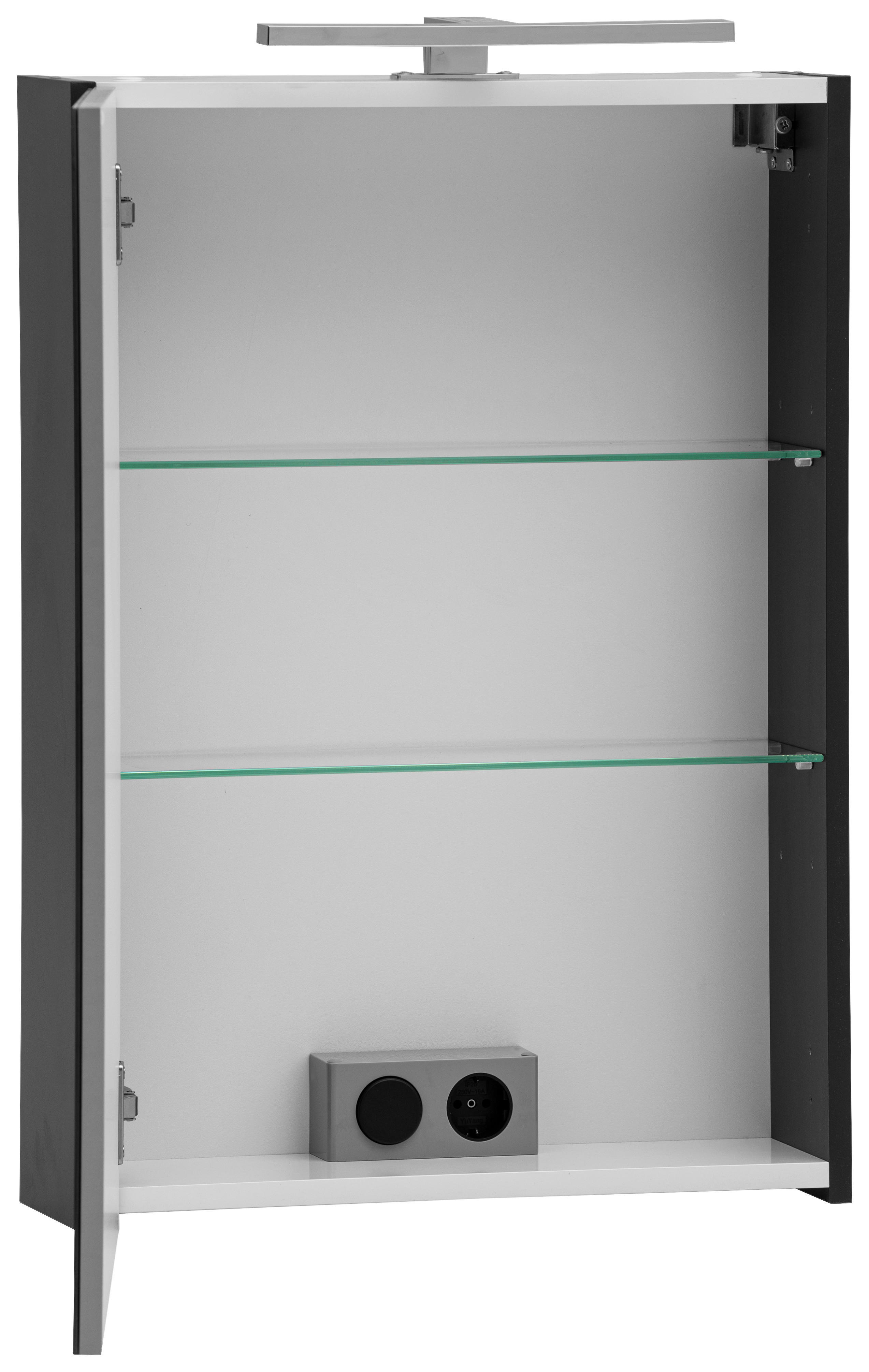 Spiegelschrank Lanos anthrazit B/H/T: ca. 50x75x16 cm Lanos - anthrazit (50,00/75,00/16,00cm)