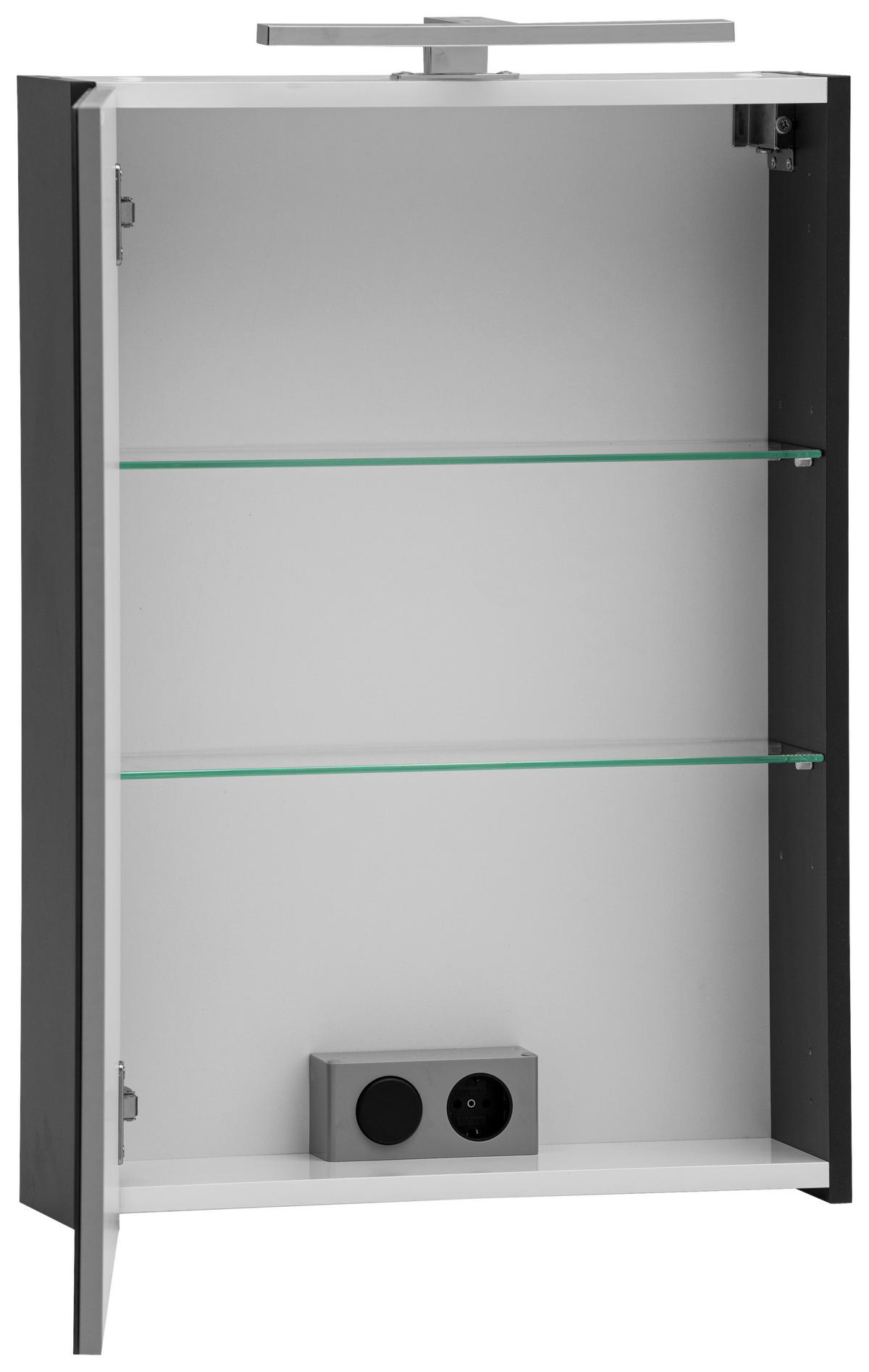 Spiegelschrank Lanos anthrazit B/H/T: ca. 50x75x16 cm Lanos - anthrazit (50,00/75,00/16,00cm)