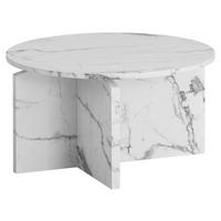 Couchtisch weiß Marmor Optik B/H/T: ca. 60x33x60 cm Couchtisch - weiß (60,00/33,00/60,00cm) - Wohnling
