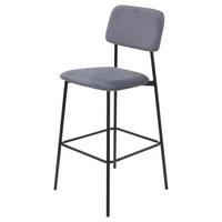 grau schwarz Samt Metall MIKA - schwarz/grau