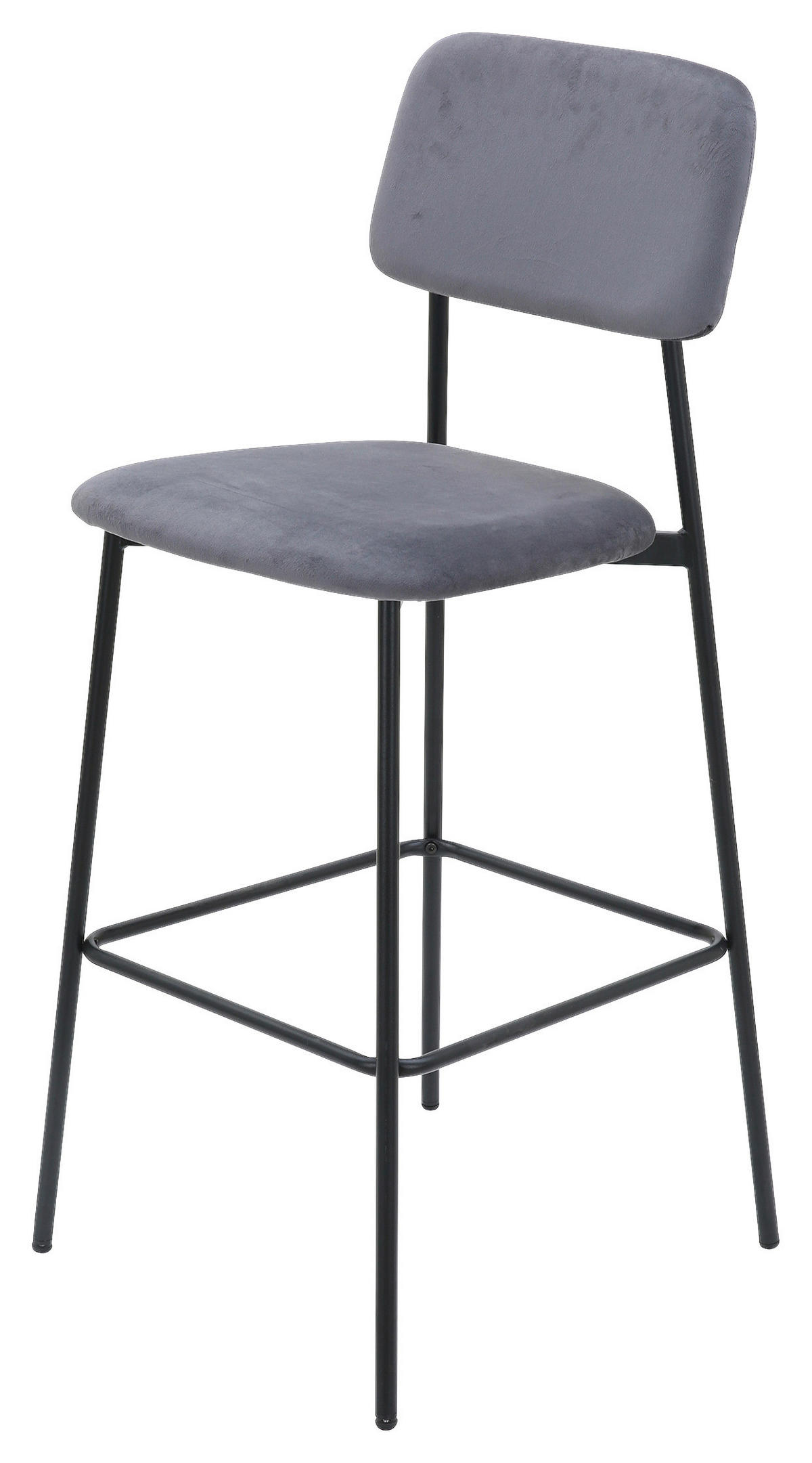 grau schwarz Samt Metall MIKA - schwarz/grau