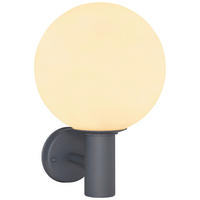 LED-Außenleuchte silber anthrazit weiß B/H/D: ca. 25x37x25 cm OSSY - weiß/anthrazit (25,00/37,00cm) - GLOBO