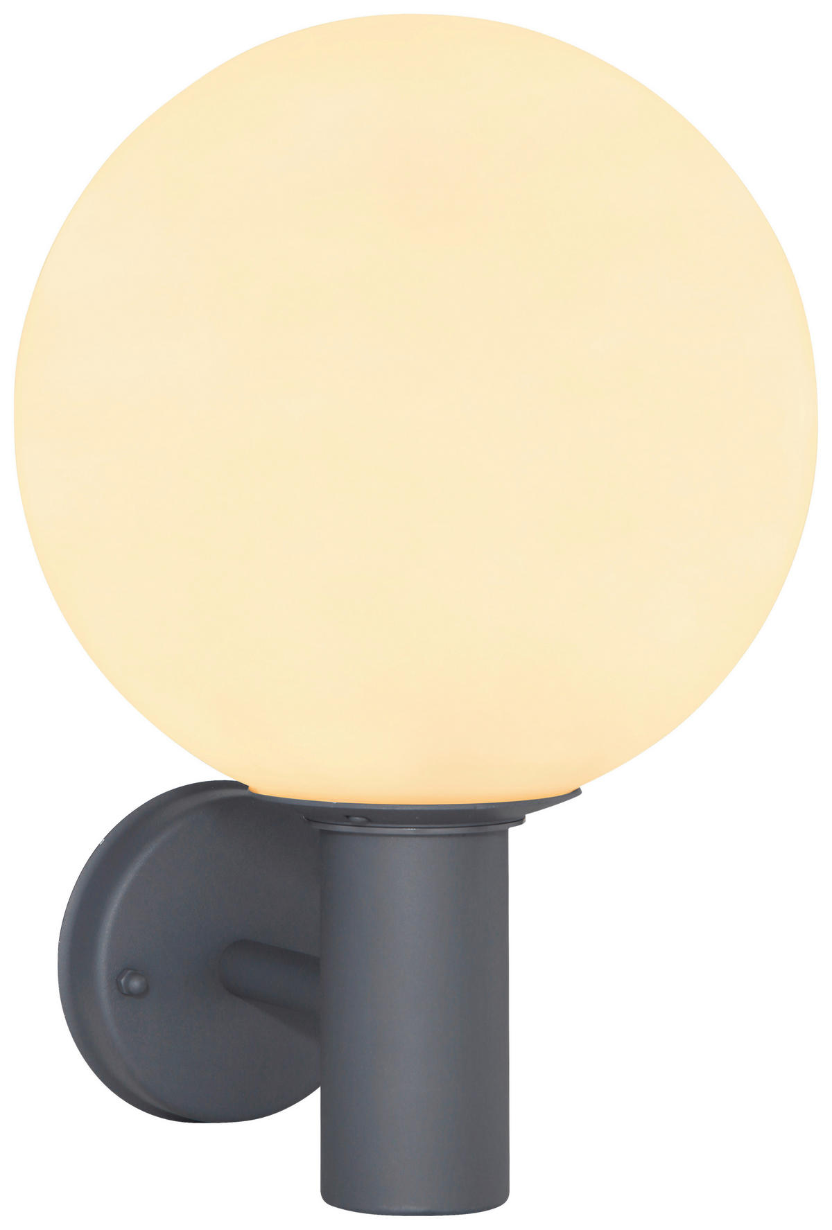 LED-Außenleuchte silber anthrazit weiß B/H/D: ca. 25x37x25 cm OSSY - weiß/anthrazit (25,00/37,00cm) - GLOBO