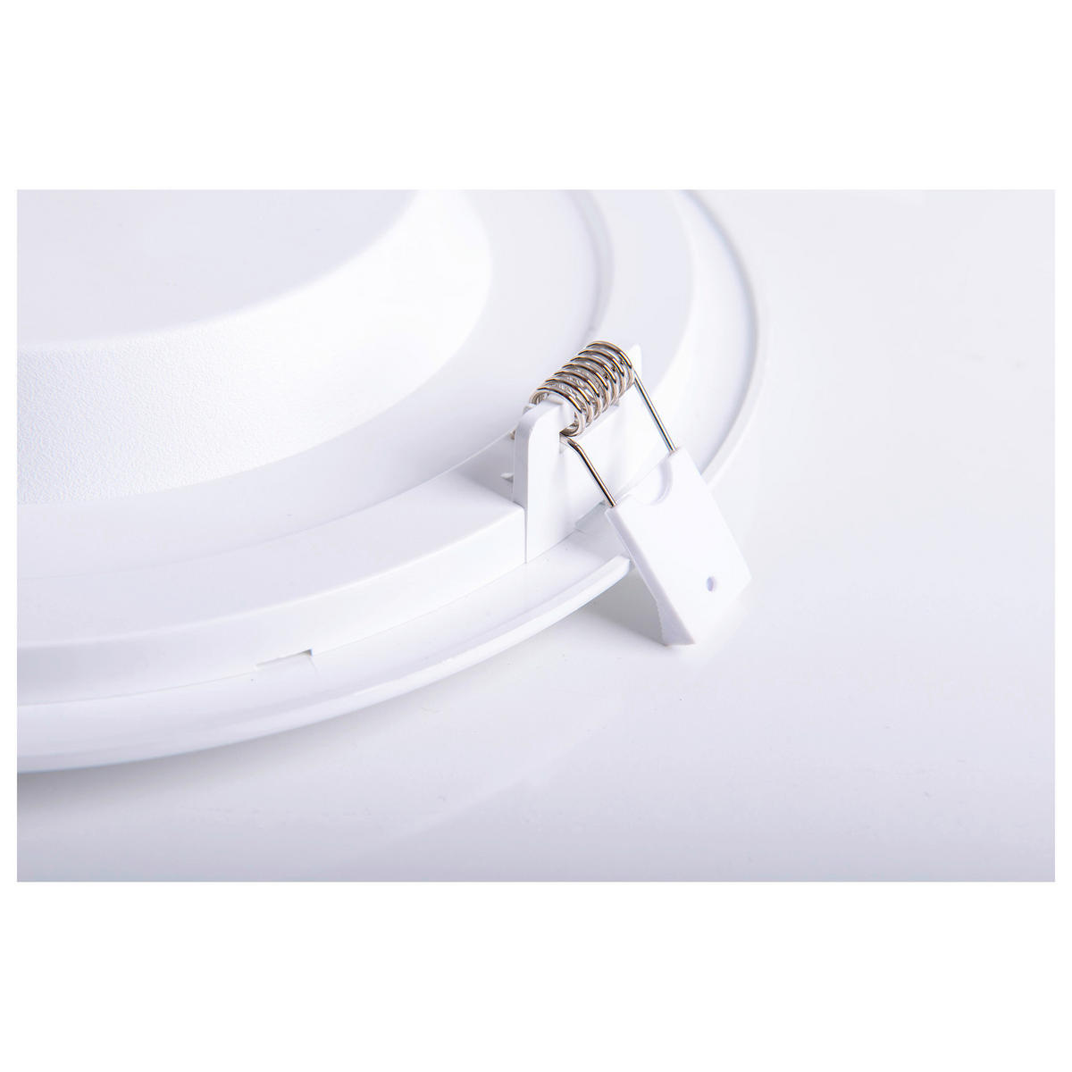 Näve Leuchten LED-Ein-/Aufbauleuchte weiß Kunststoff Metall B/H/T/D: ca. 24,6x3,5x24,6x24,6 cm KOMPLEX - weiß (24,60/3,50/24,60cm) - Näve Leuchten