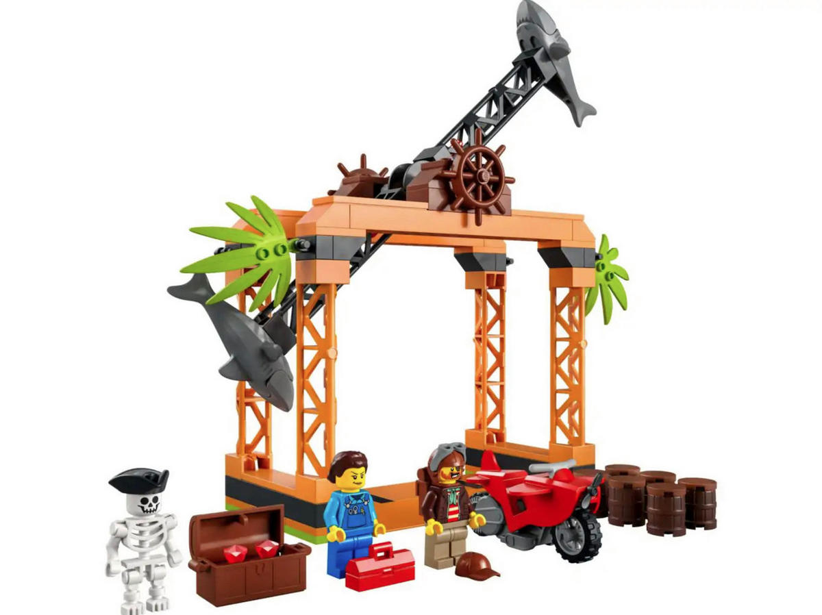 LEGO Haiangriff-Stuntchallange B/H/L: ca. 26x9x19 cm City-Haiangriff-Stuntchallange_Lego - mehrfarbig (19,00/26,00/9,00cm) - LEGO