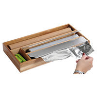 Kesper Folienspender natur Akazie B/H/L: ca. 19x5,4x42 cm Folienspender - natur (42,00/19,00/5,40cm) - Kesper