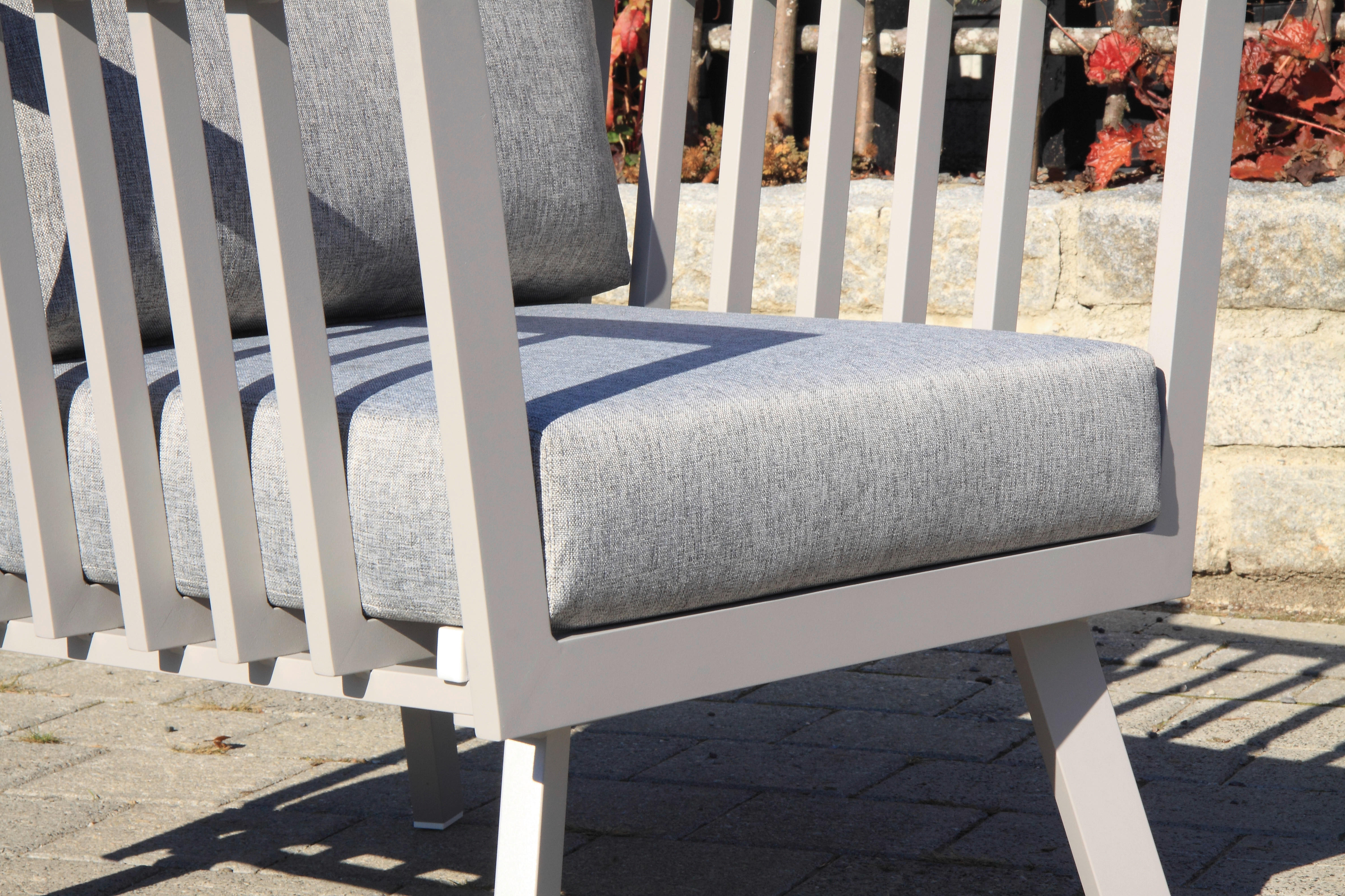 Acamp Loungeset Gondola grau Aluminium B/H/T: ca. 175x70x80 cm Gondola - grau (175,00/70,00/80,00cm) - Acamp