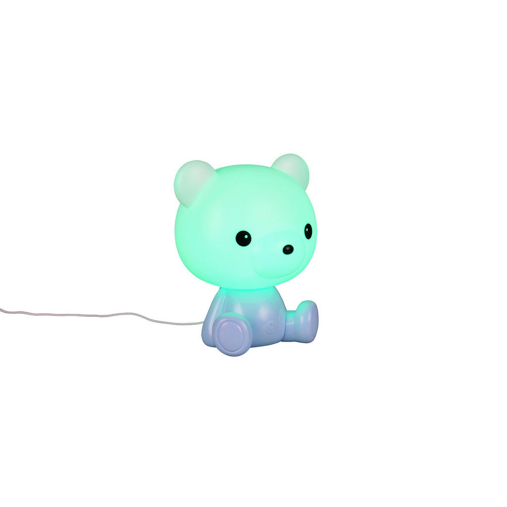 Thumbnail - Reality LED Tischleuchte CUTIE blau Kunststoff B/H/T: ca. 21x25,5x19 cm 1 Brennstellen