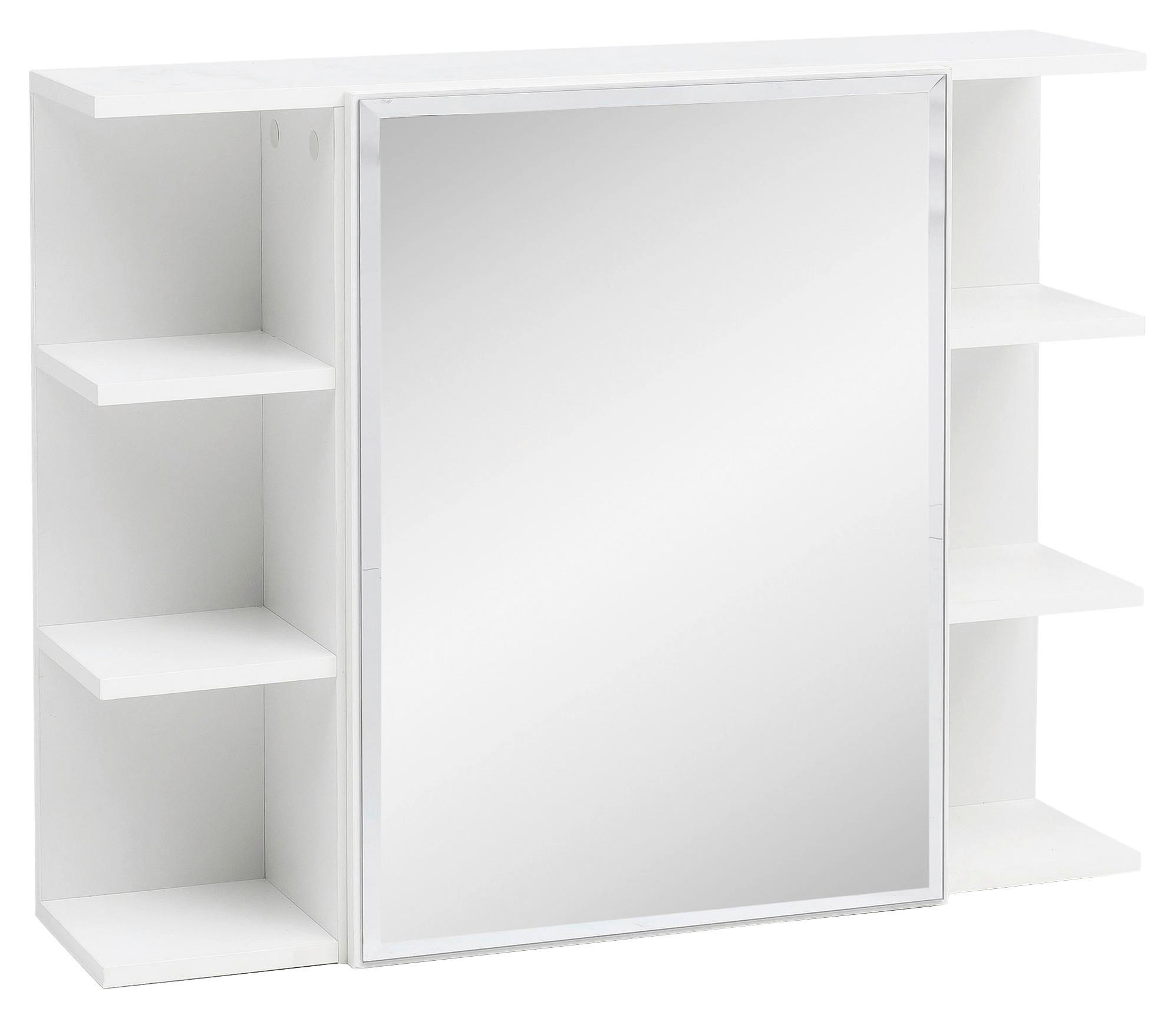 Hängeschrank weiß Spanplatte B/H/T: ca. 80x64x20 cm Hängeschrank - weiß (80,00/64,00/20,00cm) - Wohnling