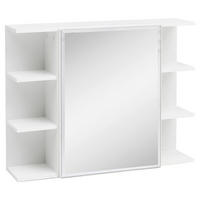 Hängeschrank weiß Spanplatte B/H/T: ca. 80x64x20 cm Hängeschrank - weiß (80,00/64,00/20,00cm) - Wohnling