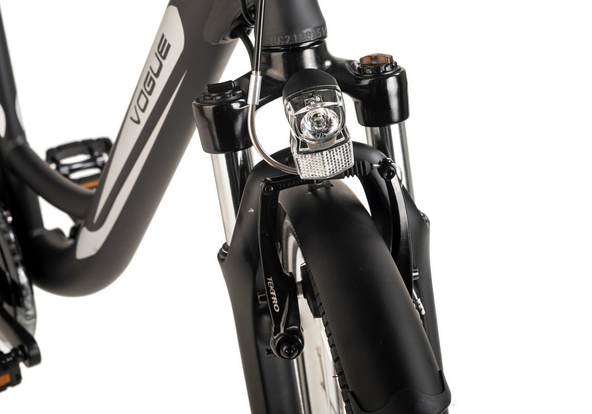 VOGUE BIKE E-Citybike Basic Basic 28 Zoll Rahmenhöhe 48 cm 3 Gänge schwarz schwarz ca. 250 W ca. 28 Zoll Basic - schwarz - VOGUE BIKE