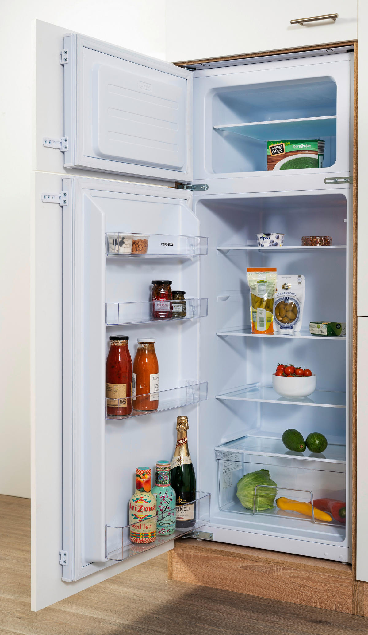 Respekta Küchenblock Economy schwarz B/H/T: ca. 270x200x60 cm Economy - Eiche/schwarz (270,00/200,00/60,00cm) - Respekta