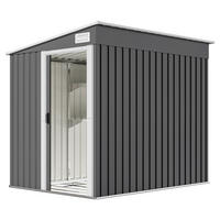 Outsunny Gerätehaus dunkelgrau B/H/L: ca. 154x181x206,5 cm Gerätehaus - dunkelgrau (206,50/154,00/181,00cm) - Outsunny