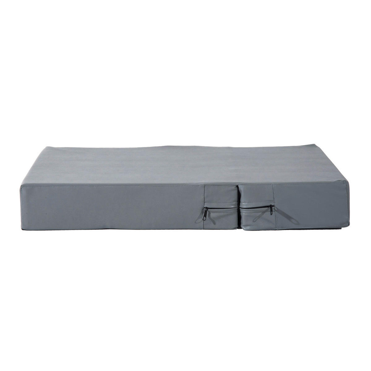 PawHut Hundetreppe grau Kunstleder B/H/L: ca. 39x20x42 cm Hundetreppe - grau (42,00/39,00/20,00cm) - PawHut