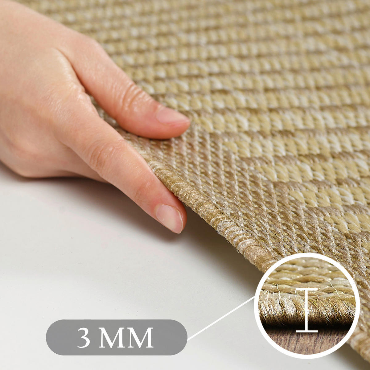 Ayyildiz Teppich GIZA beige B/L: ca. 80x250 cm GIZA - beige (80,00/250,00cm) - Ayyildiz