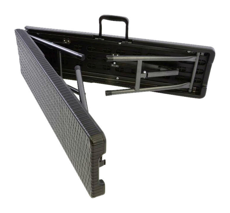 VCM Partybank schwarz Metall B/H/L: ca. 25x43x180 cm Partybank - schwarz (180,00/25,00/43,00cm) - VCM