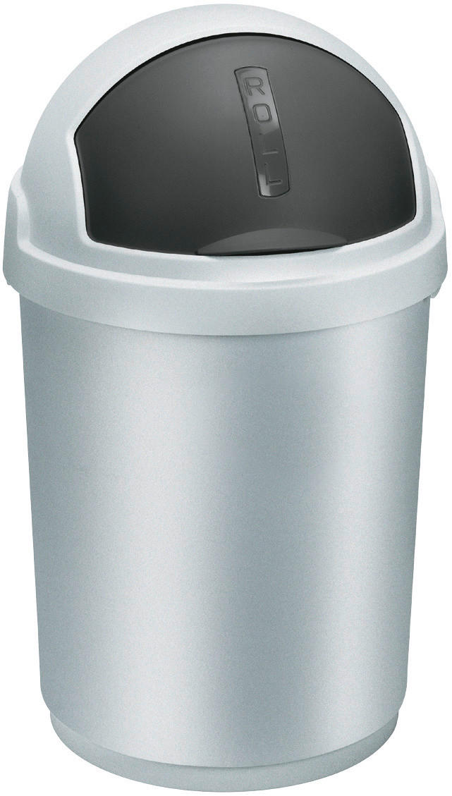Curver Abfalleimer silber H/D: ca. 74x39 cm Abfalleimer_Roll-Top_Curver - anthrazit/silber (39,00/74,00cm) - Curver