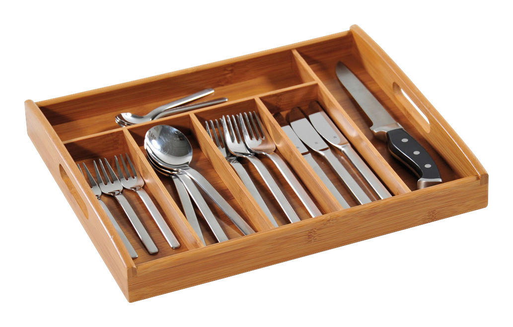 Kesper Besteckkasten natur Bambus B/H/T: ca. 32x4x38 cm Besteckkasten - natur (32,00/4,00/38,00cm) - Kesper