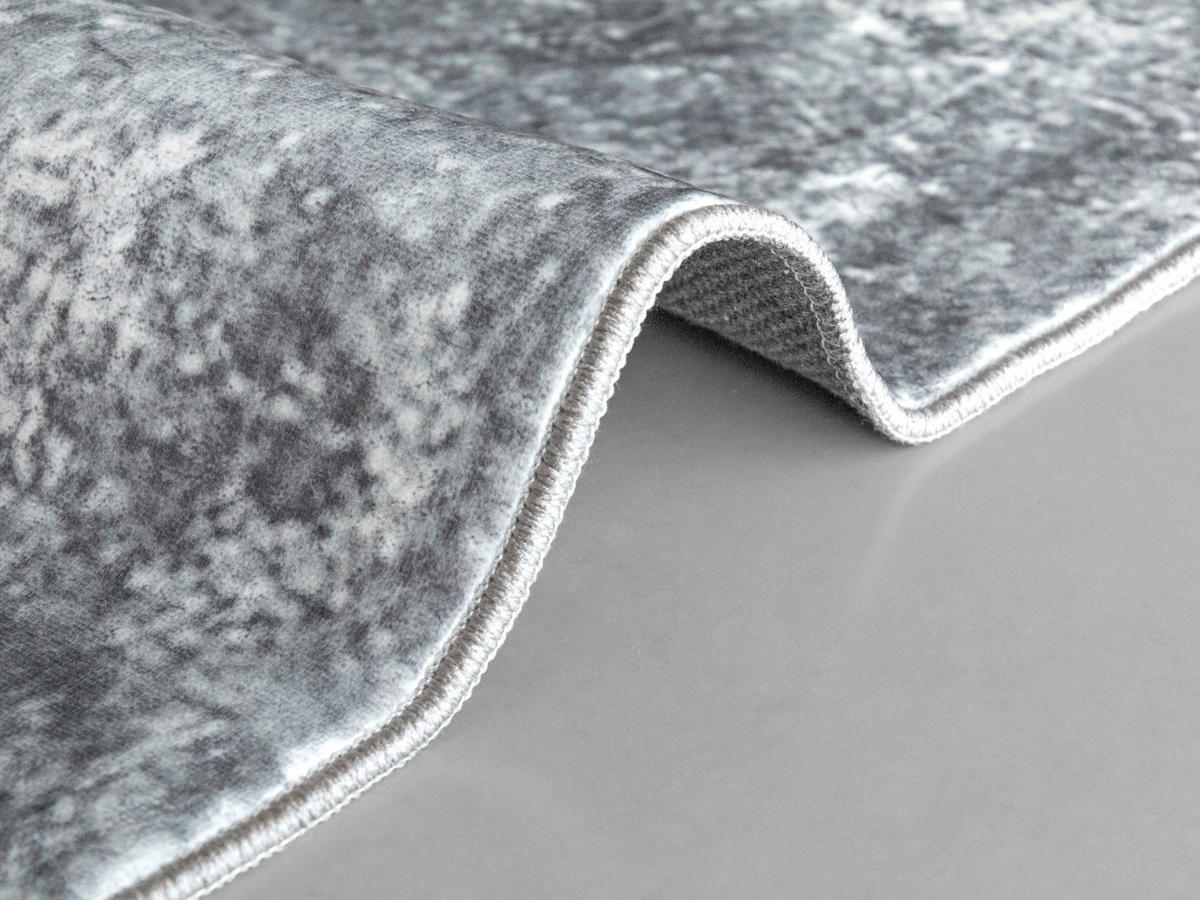 Teppich Silk silber B/L: ca. 80x150 cm Silk - silber (80,00/150,00cm)