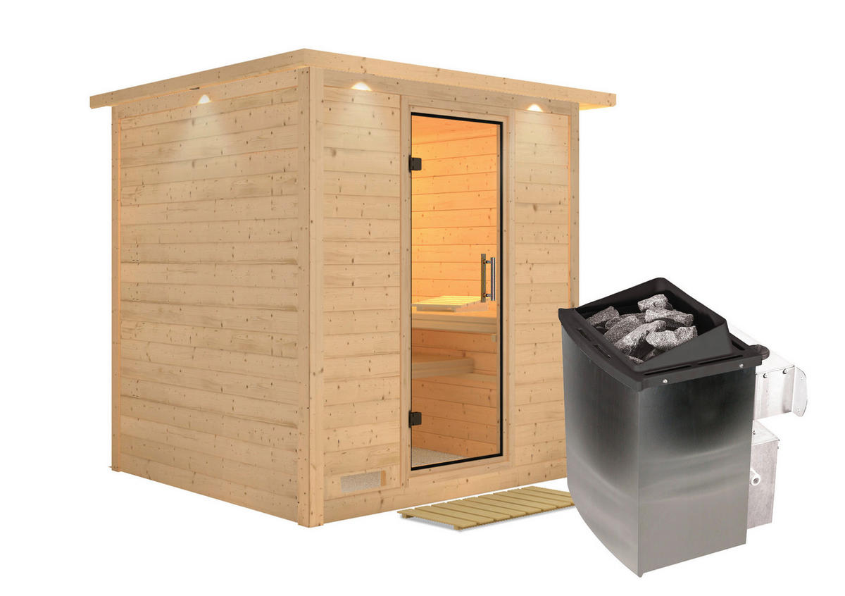 Karibu Sauna Maxi B/H/T: ca. 196x200x196 cm Maxi - (196,00/200,00/196,00cm) - Karibu
