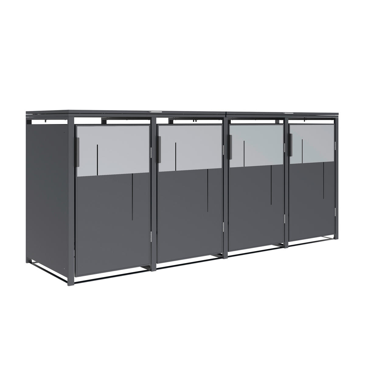 Westmann Mülltonnenbox Tonus anthrazit B/H/L: ca. 265x116x80 cm Tonus - anthrazit (80,00/265,00/116,00cm) - Westmann